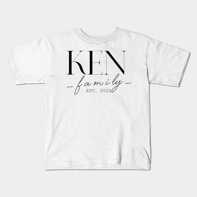 Ken Family EST. 2020, Surname, Ken Kids T-Shirt by ProvidenciaryArtist